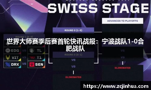 世界大师赛季后赛首轮快讯战报：宁波战队1-0合肥战队